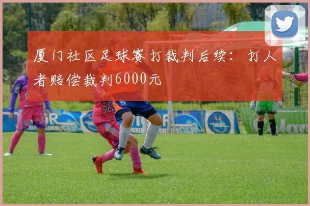 厦门社区足球赛打裁判后续：打人者赔偿裁判6000元